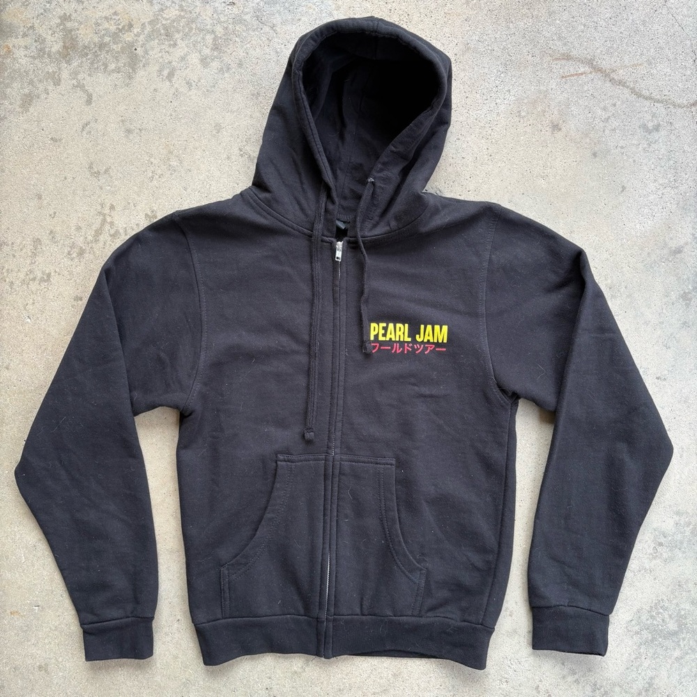 Pearl Jam Electric Skull 2018 Zip Up Hoodie Men’s X-Small Sweatshirt